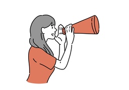 hand downのイラスト